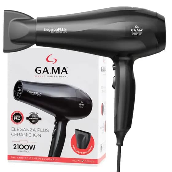 Secador de Cabelos Gama Italy Eleganza Plus Ceramic Ion 2100W Original + Nota fiscal