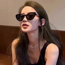 Moda Olho De Gato Feminino Óculos De Sol Marca Luxo Designer Preto Leopardo Pequeno Quadro UV400 Menina Carta Eyewear