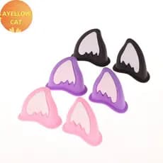 AYellowcat Capacete De Motocicleta Decorações De Orelha De Gato Acessório Para Scooter Bicicleta Adesivo Moto Skate Cicl