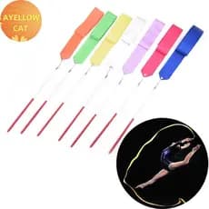 AYellowcat 2m Fitas De Ginástica Profissional Fita De Dança Arte Rítmica Ballet Streamer BR