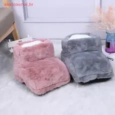 Vbr USB Aquecedor Elétrico Pé Mais Quente Aquecido Conforto Almofada De Pelúcia Casal Capa Pés Almofadas Aquecimento Par