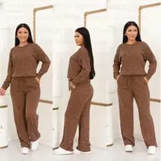 Conjunto Feminino Ribi Canelado Moda 2026