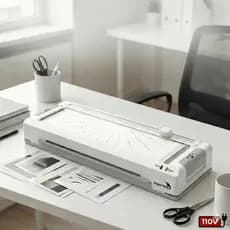 Plastificadora A4 270W 127V/220V Refiladora Máquina Plastificar Documentos Laminadora