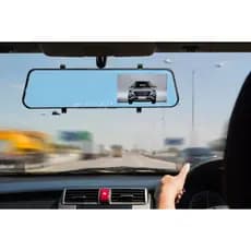 Retrovisor com Câmera Frontal E Ré Filma/grava