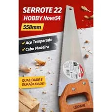 Serrote 22  Hobby Nove54 558mm Aço Temperado Cabo Madeira