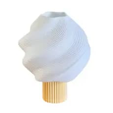 ✨ Decorativo Quarto Sala Abajur LED Gelato Ondulado – Design Orgânico Decorativo ✨