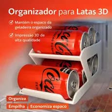 Organizador de Latas para Geladeira – Empilhável 3D
