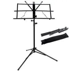 Estante p/ Partitura Suporte Pedestal Dobrável com Bag