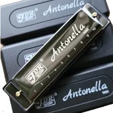 Gaita de Boca Harmonica Antonella By JDR 20 Vozes em Dó Profissional p/ Blues Pop