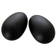 Par De Ganzá Chocalho Ovinho Percussão Musical Samba Pagode e Musicalização Preto