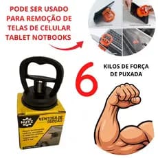 Puxador Ventosa Reparo Desamassar Lataria Carro Amassado Alta Sucção 7kilos Tela Lcd Celular Tablet