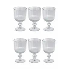 Conjunto 6 Tacas Vidro 380ml Design Sofisticado Vinho Espumante Bebidas Elegantes Festa