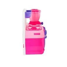 Mini Cozinha Infantil Completa Rosa Fogão Forno Liquidificador Espátula Acessórios