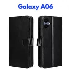 Capa Carteira Samsung Galaxy A06 Couro Magnética Porta Cartão + Proteção 360° Anti Impacto Carteirinha SM-A065M