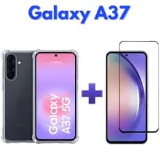 🔥 KIT COMPLETO Samsung Galaxy A37 5G Capa Transparente + Película 3D PROTEÇÃO TOTAL