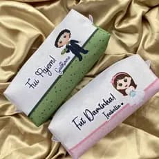 Estojo Personalizado VÁRIAS CORES (para daminha, pajens, casamento, aniversário.