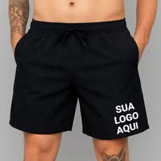 Bermuda Tactel mauricinho Masculina Personalizada Com Sua Logo  ou Escudo Tecido Leve Modelo Adulto