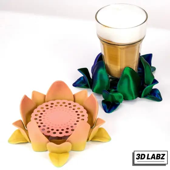 Porta Copo e Caneca Flor de Lotus | Lotus Flower | Suporte para Frascos e Perfumes Flor de Lotus |