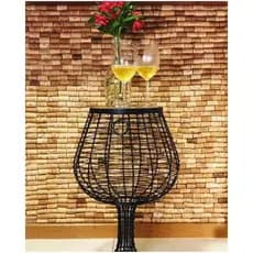 Porta Rolhas Vinho Mesa Taça Enfeite De Sala Varias Cores