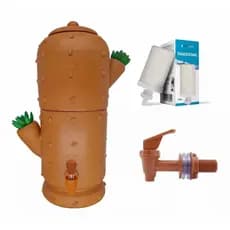 Bebedouro De Água Barro Cacto Mini Filtro Filtrador Artesanal Filtro de Barro