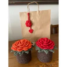 Peso de Porta Rosa Vermelha 2kg (VARIAS CORES) Segura Porta Flor Decoração Artesanal