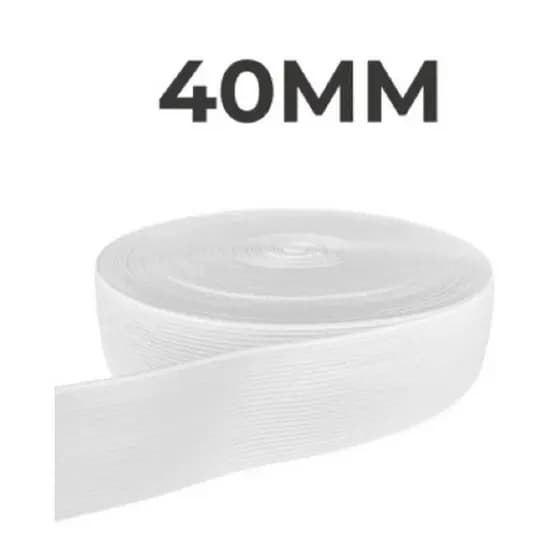 Elástico 4 Cm Bermuda Calça Saia Moletom Rolo 25 Metros