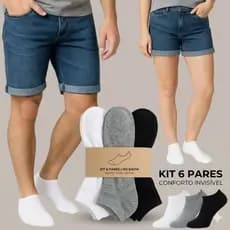 Kit Meias Femininas e Masculinas 3 ou 6 Pares | Perfeitas Para o Dia a Dia