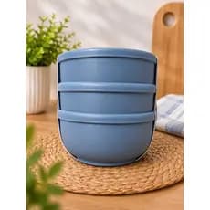 Kit 3 Potes Multiuso | Tigelas para Alimentos | 700ml | Cores Sortidas