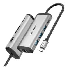 HUB USB Vention Conexão USB C Adaptador Dock Multifuncional Dex