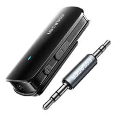Adaptador Bluetooth 5.3 Receptor Fone De Ouvido 3.5mm P2 Microfone de Cancelamento de Ruído e entrada MicroSd Essager