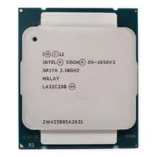 Processador Intel Xeon E5‑2650 V3 10 núcleos e 20 threads 2,3 GHz (turbo até 3,0 GHz) e 25 MB de cache L3