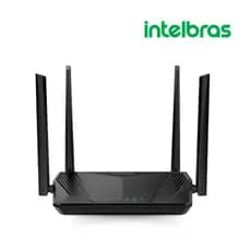 Roteador Wireless Wi-Fi W6 1500 Intelbras 4 Antenas Segurança WPA 3 Preto Fácil instalação