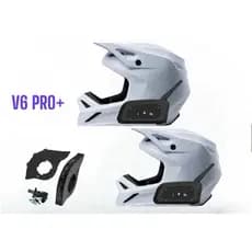 Intercomunicador Bluetooth Original EJE4S V6 PRO + para Capacete de Moto - 2 Pilotos /6 Conectados Longo Alcance