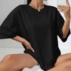 Camiseta Feminina StreetWear Premium Básica Sem Estampa 100% Algodão Premium
