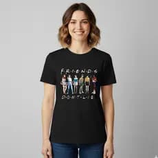 Camiseta Feminina Plusize e Oversized Unissex Série Stranger Things Friends Dont Lie Streetwear - 100% Algodão