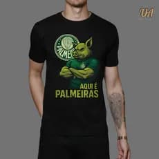 Camiseta Unissex Time Esporte Palmeiras Personalizada TIME PALMEIRAS - 100% Algodão