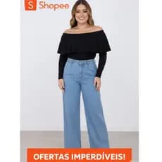Blusa Cropped Feminina Ombro A Ombro Ciganinha Manga Longa Canelada Nina