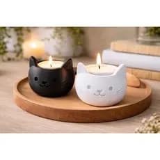 Vasos Decorativos 3d Cats Ideal Para Suculentas E Cactos Preto Gato