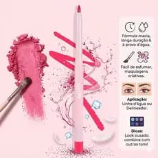LAPIS DE OLHOS E DELINEADOR ROSA MELU RUBYROSE