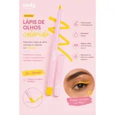 LAPIS DE OLHOS E DELINEADOR AMARELO MELU RUBY ROSE