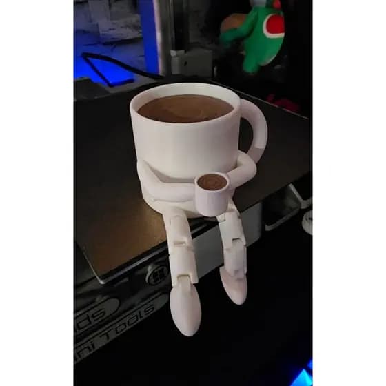 Boneco articulado - decoração para escritorio/setup/etc
