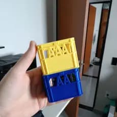Engradado de pilhas (Guarda-pilha) bateria organizador impressão 3d exclusivo imediato