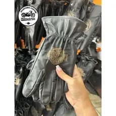 Luva em couro motociclista - moto - custom