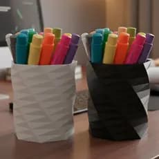 Organizador Porta Canetas Lápis Pinceis Porta Treco Organizador Geral Moderno e Versátil