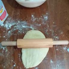 Rolo Giratório Madeira Pau de Macarrão para abrir Massas