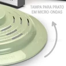 Tampa Protetora de Alimentos no Micro-ondas Livre de BPA Cores Variadas e Cozinha Limpa.