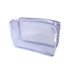 Necessaire inteira transparente e GELO 23x15
