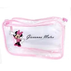 Necessaire transparente 23x15 PERSONALIZADO COM PERSONAGEM