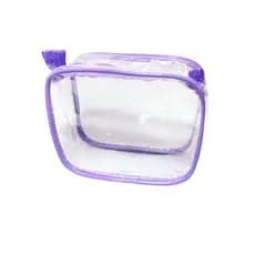 MINI necessaire transparente e LILÁS 15x12