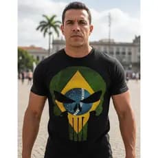Camisa Camiseta Logo O Justiceiro Caveira Estampas 04.